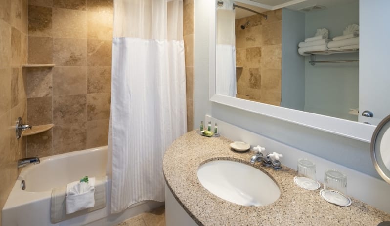 Tradewinds Grand Island - Standard Hotel Room King Washroom